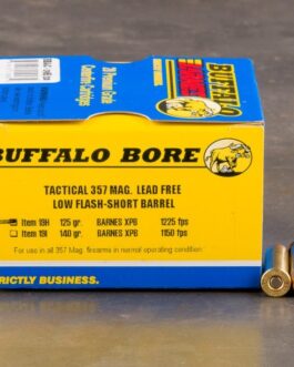 Buffalo Bore Tactical Short Barrel .357 Magnum Ammunition JHP 140 Grains